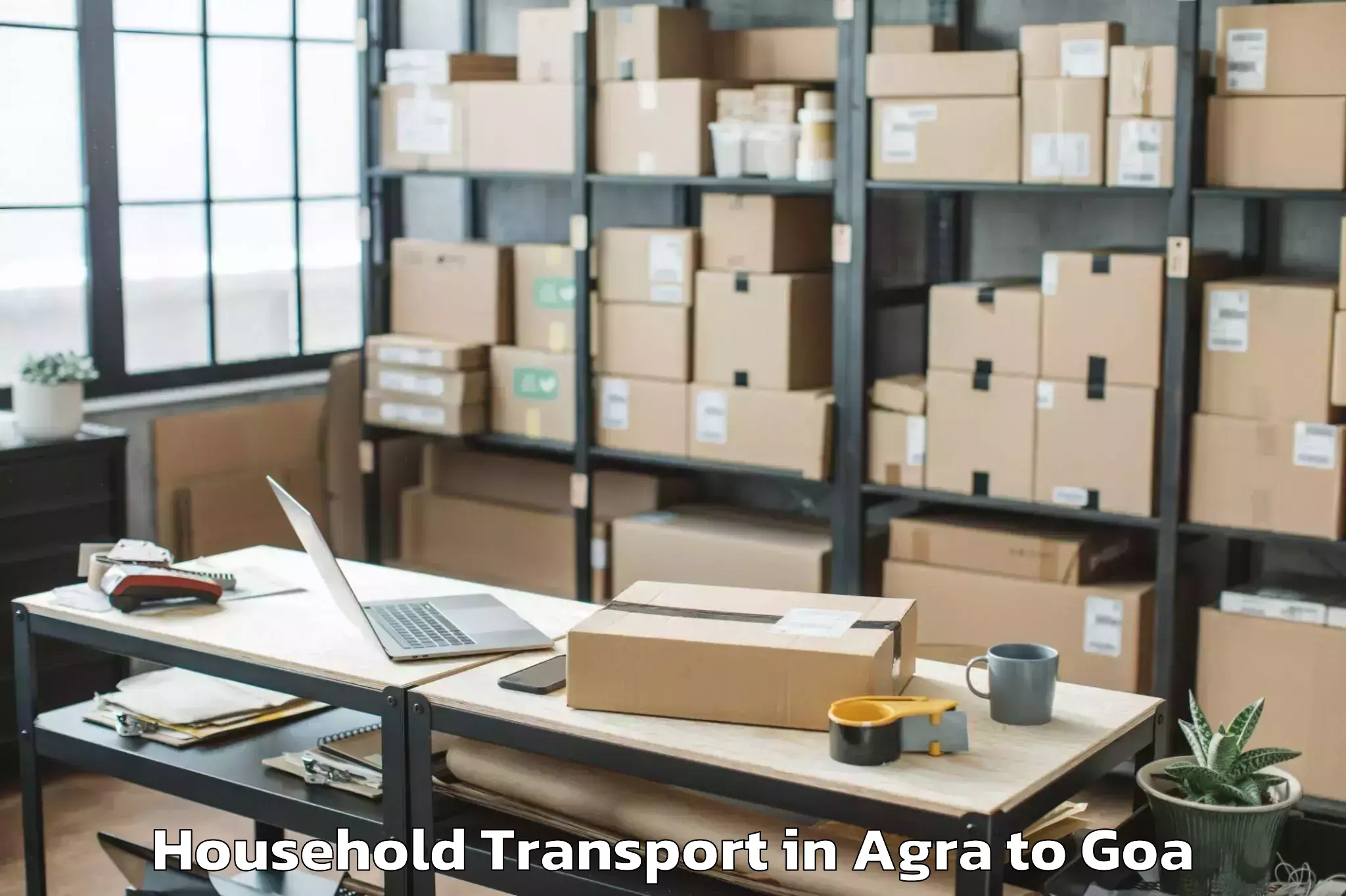 Book Agra to Navelim Household Transport Online